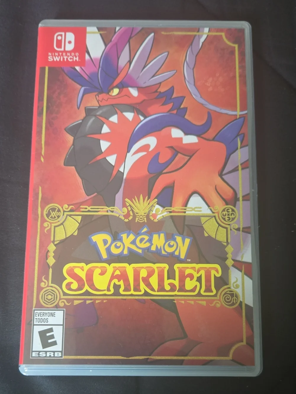 Nintendo Pokémon Scarlet – Red & Purple Cover Artwork